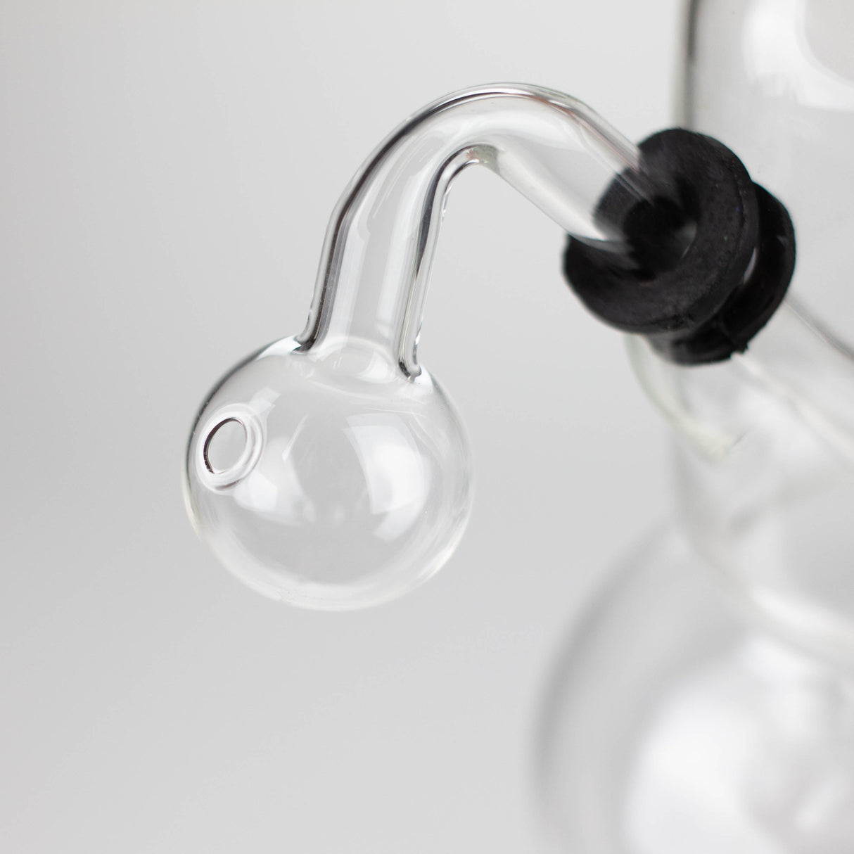 6" OIL RIG ROUND WITH STICKER Glass Rig Bongzie Smokes