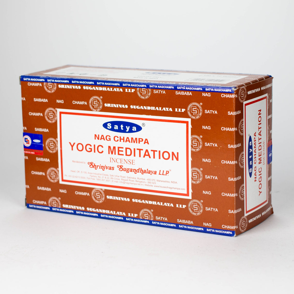Satya | Nag Champa 15g Box of 12 Incense Bongzie Smokes Yogic Meditation