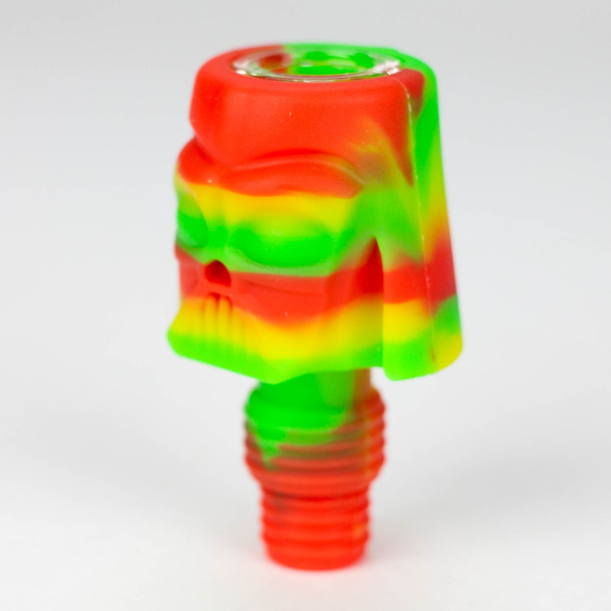 2-in-1 Silicone Knight bowl with multi-hole glass bowl-Color Assorted Bowl · Banger · Oil Burner YHS Smoke
