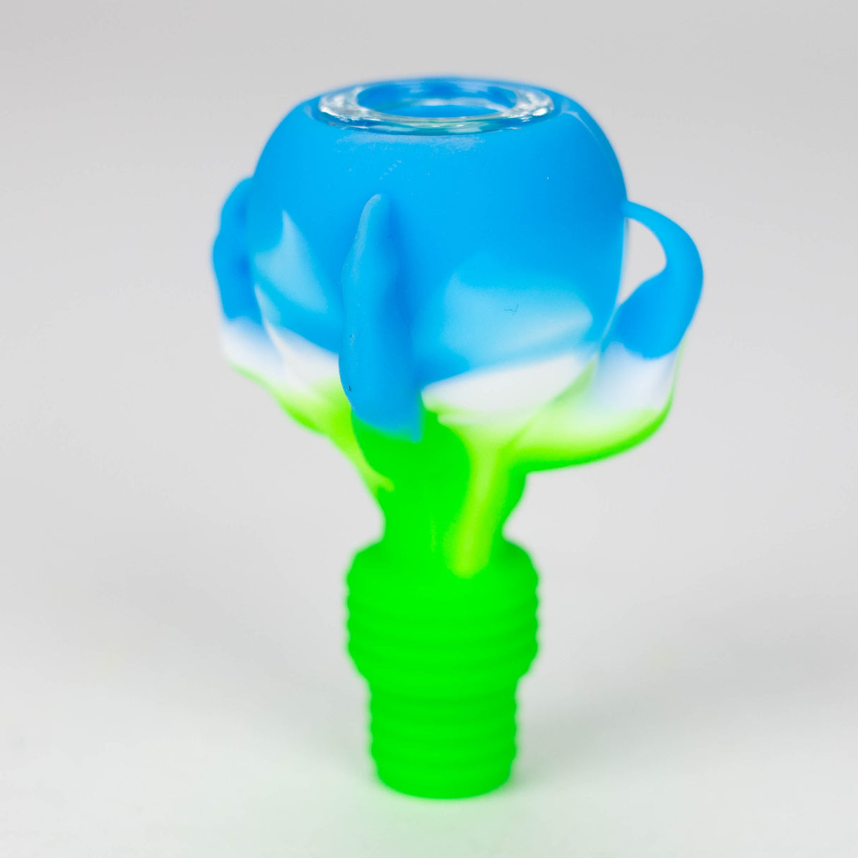 2-in-1 Silicone Claw bowl with multi-hole glass bowl-Color Assorted Bowl · Banger · Oil Burner YHS Smoke