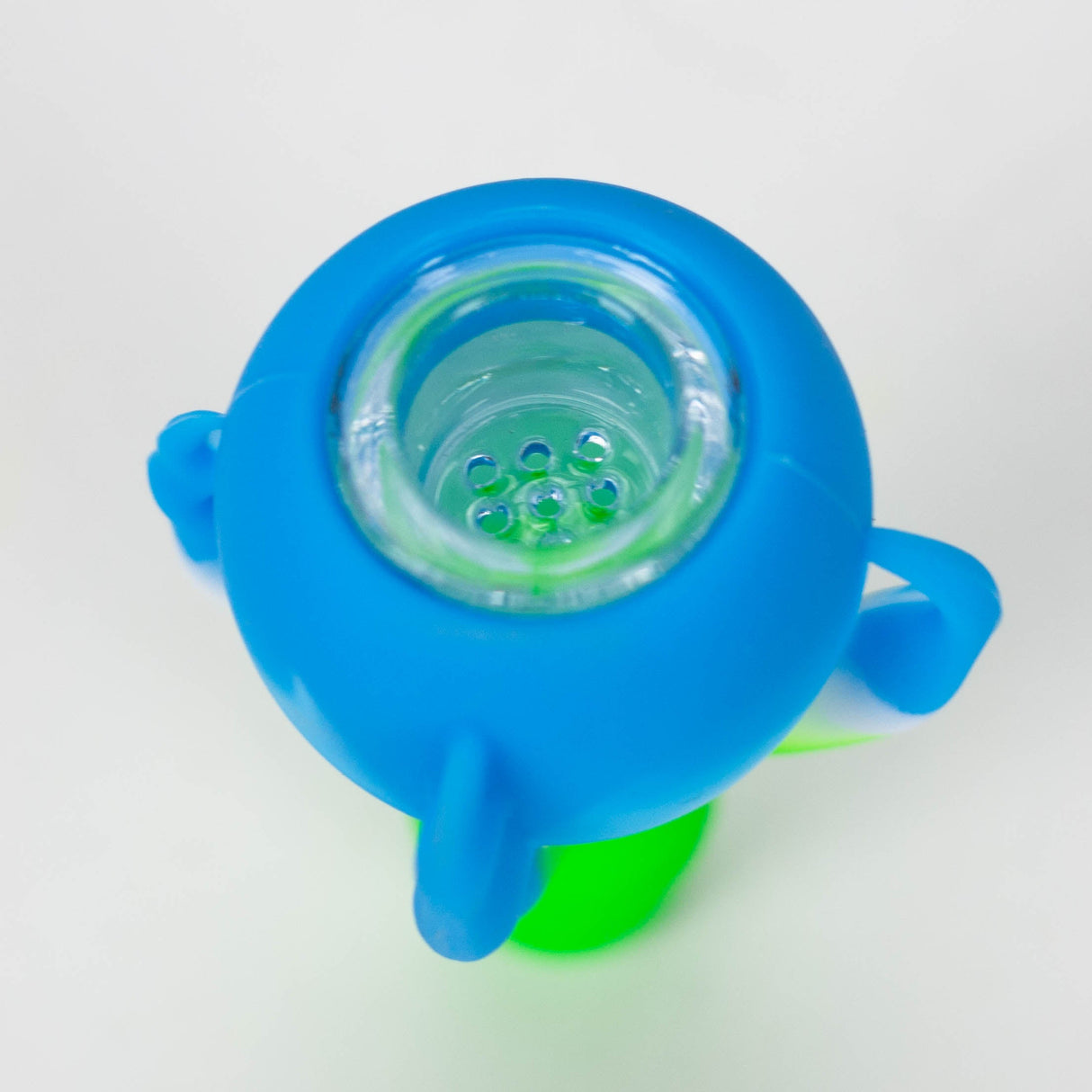 2-in-1 Silicone Claw bowl with multi-hole glass bowl-Color Assorted Bowl · Banger · Oil Burner YHS Smoke