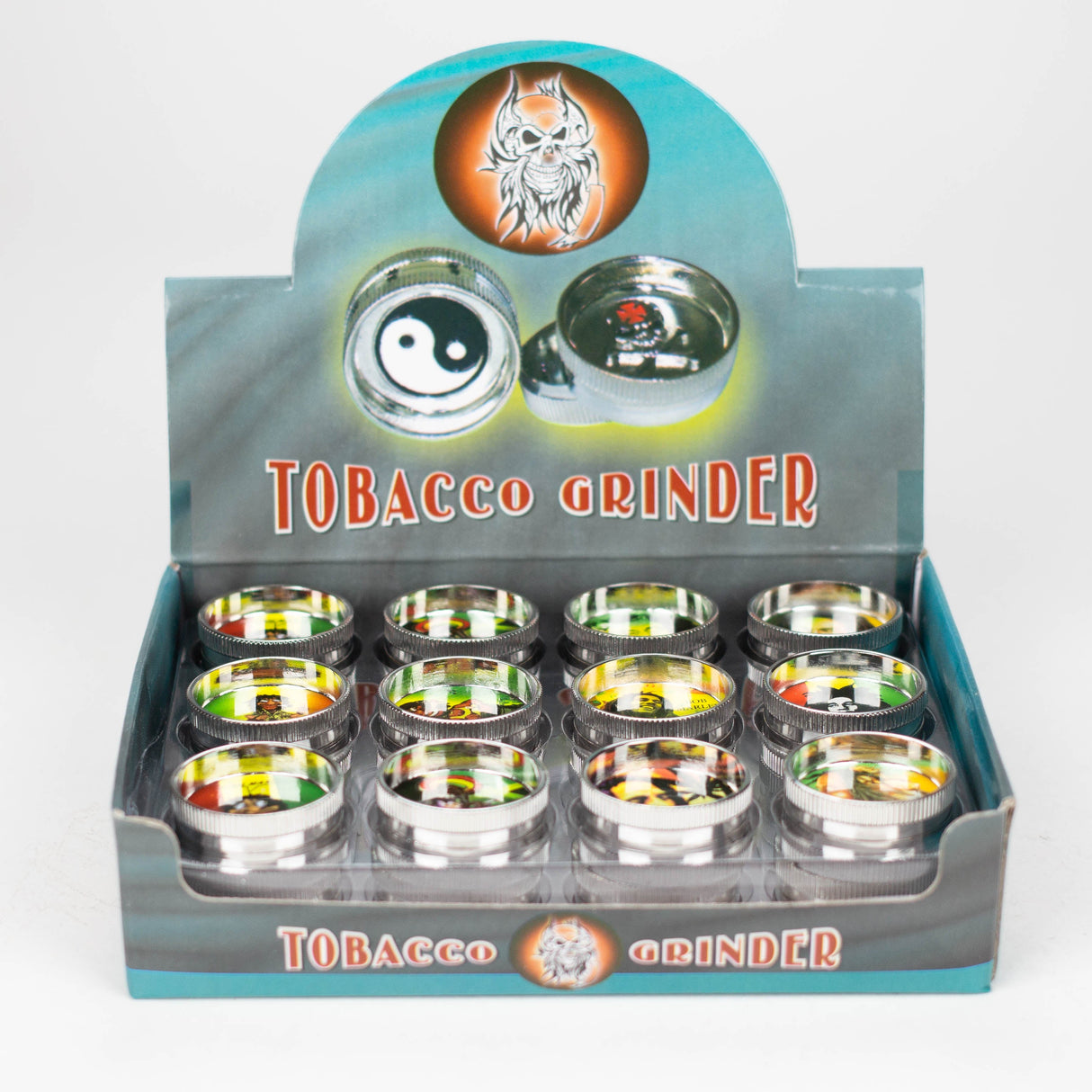 MINI Grinder 2parts. 30mm Box of 24 Display Pack NIBO Distribution