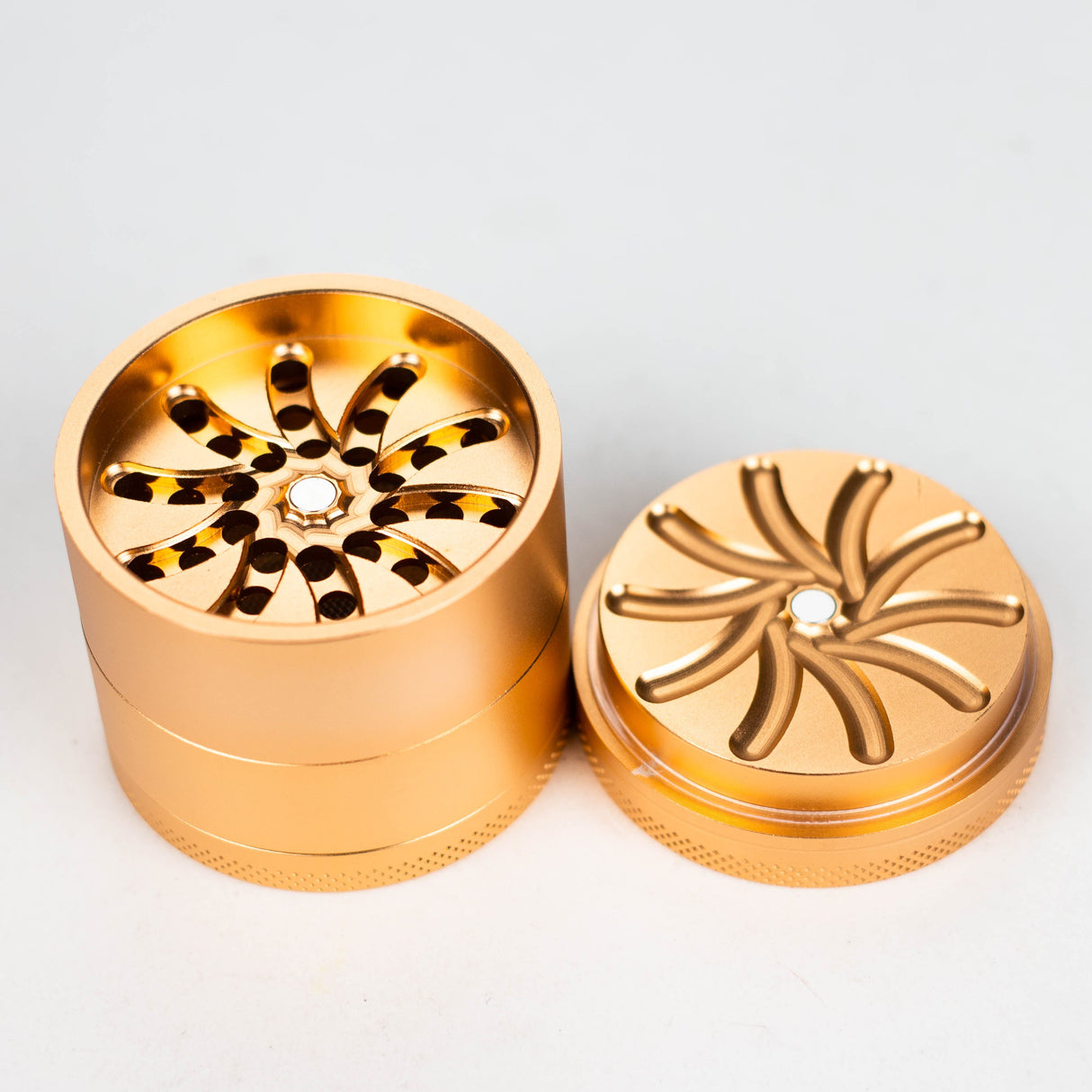 Teethless Aluminium Grinder 53mm 4parts Box of 6 Display Pack NIBO Distribution