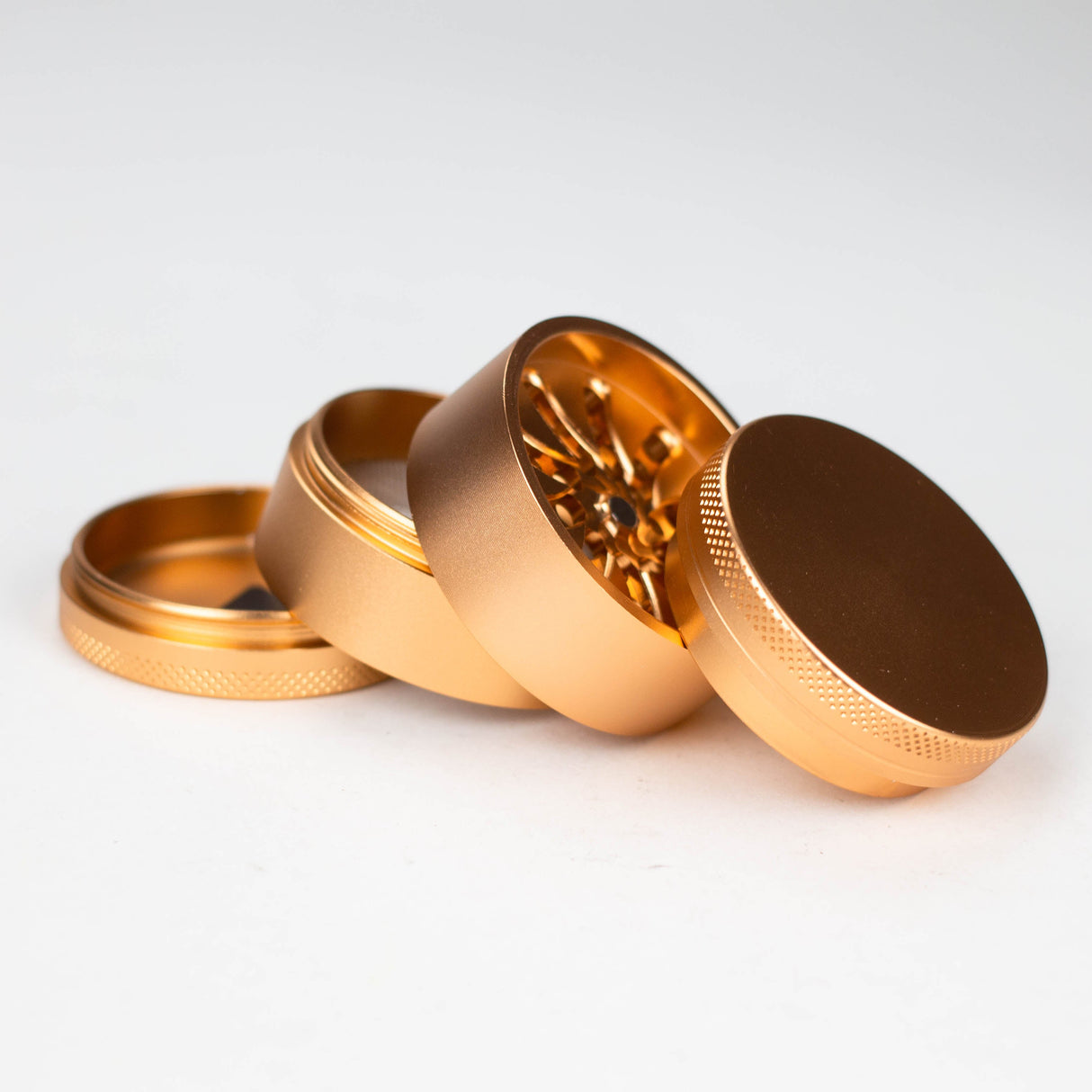 Teethless Aluminium Grinder 53mm 4parts Box of 6 Display Pack NIBO Distribution