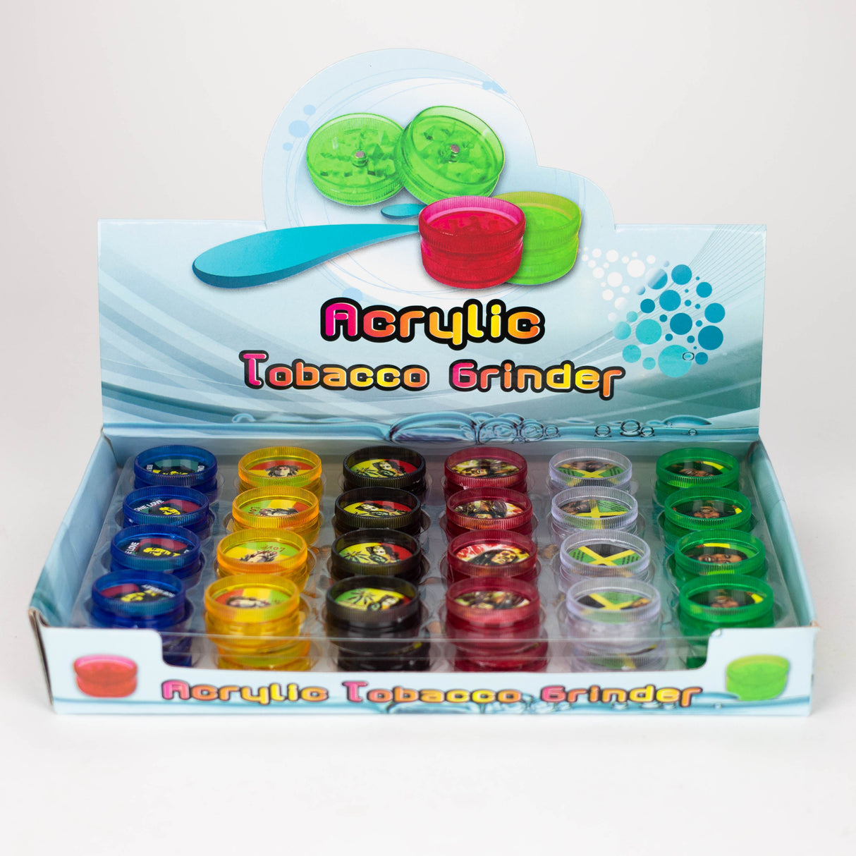 Bob Plastic Grinder 30mm 2part Box of 48 Display Pack NIBO Distribution