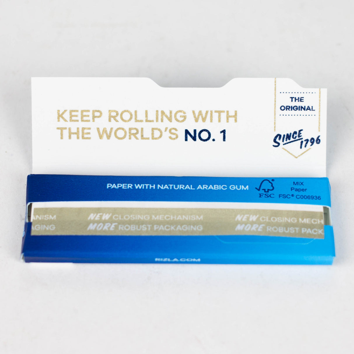 Rizla | Thin Blue single wide size Box of 100 Single Wide Size NIBO Distribution