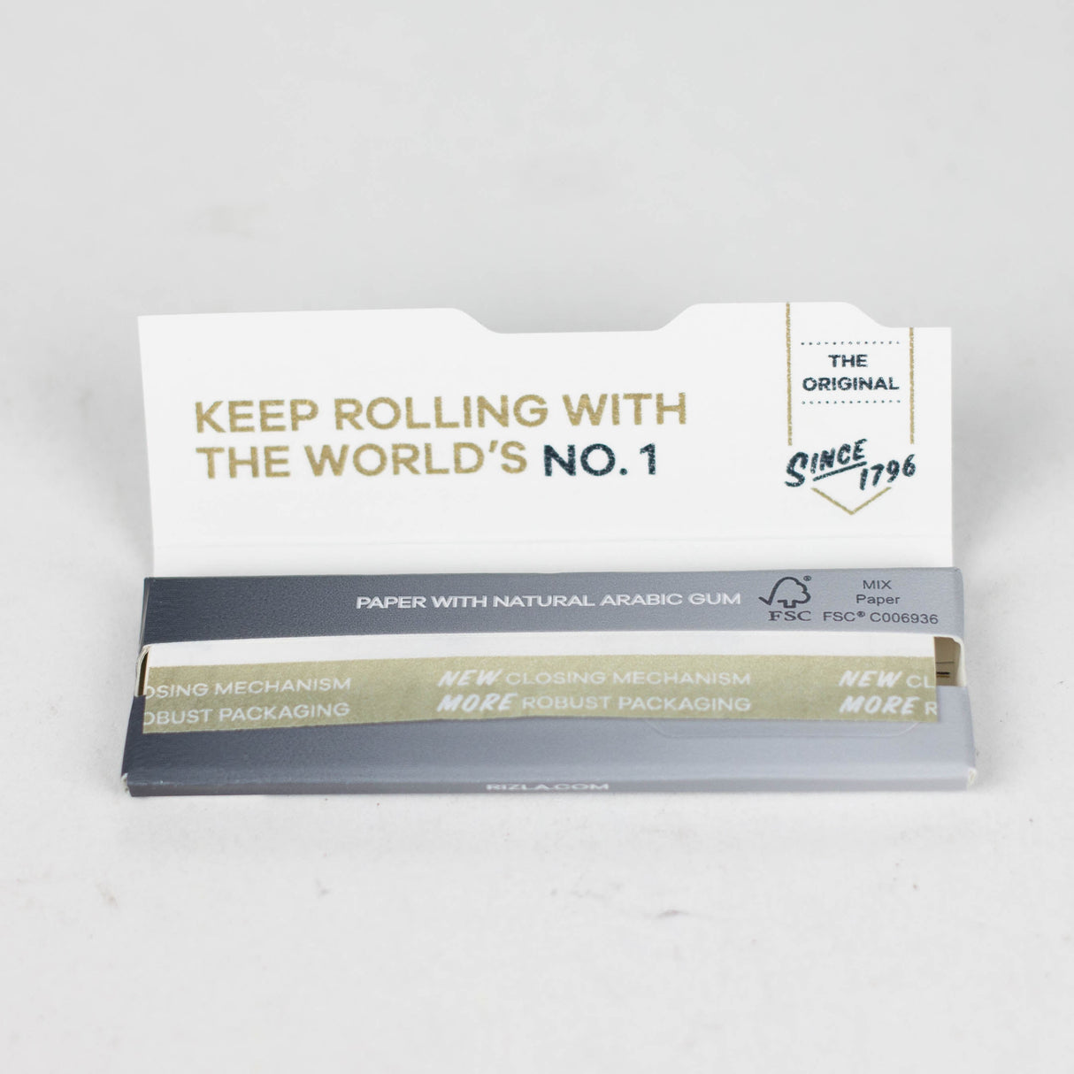 Rizla | Super Thin Silver single wide Box of 100 Single Wide Size NIBO Distribution