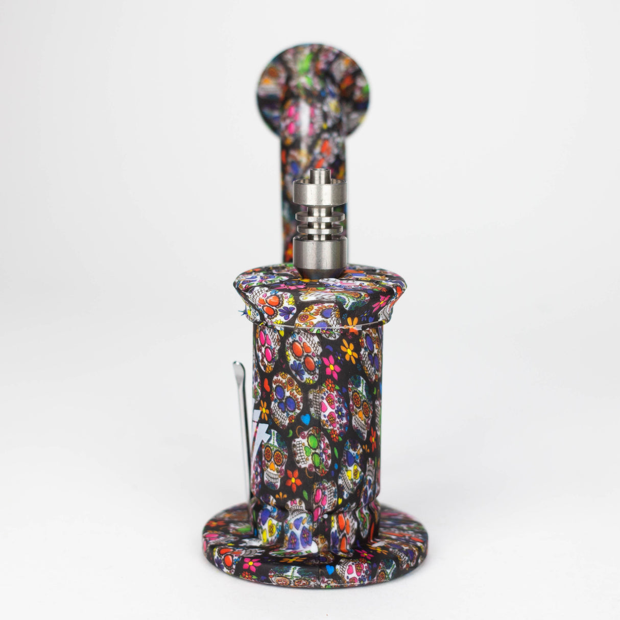 6" Silicone Dabber Rig with titanium nail Resin · Silicone Rig NIBO Distribution