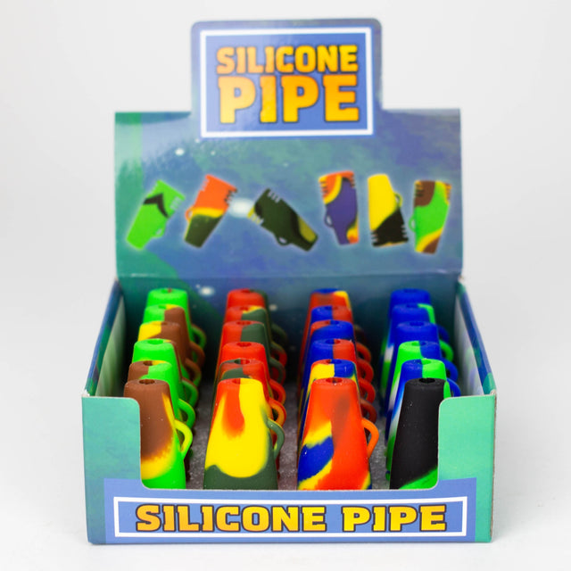 Silicone Pipe hitter Display of 24 Silicone Pipe NIBO Distribution