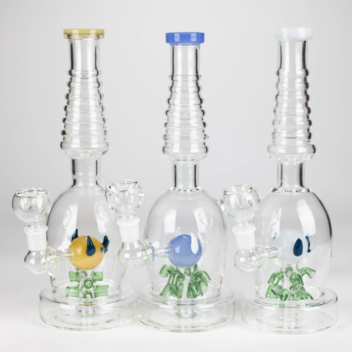 12" Fancy glass water bong Glass Bong Bongzie Smokes