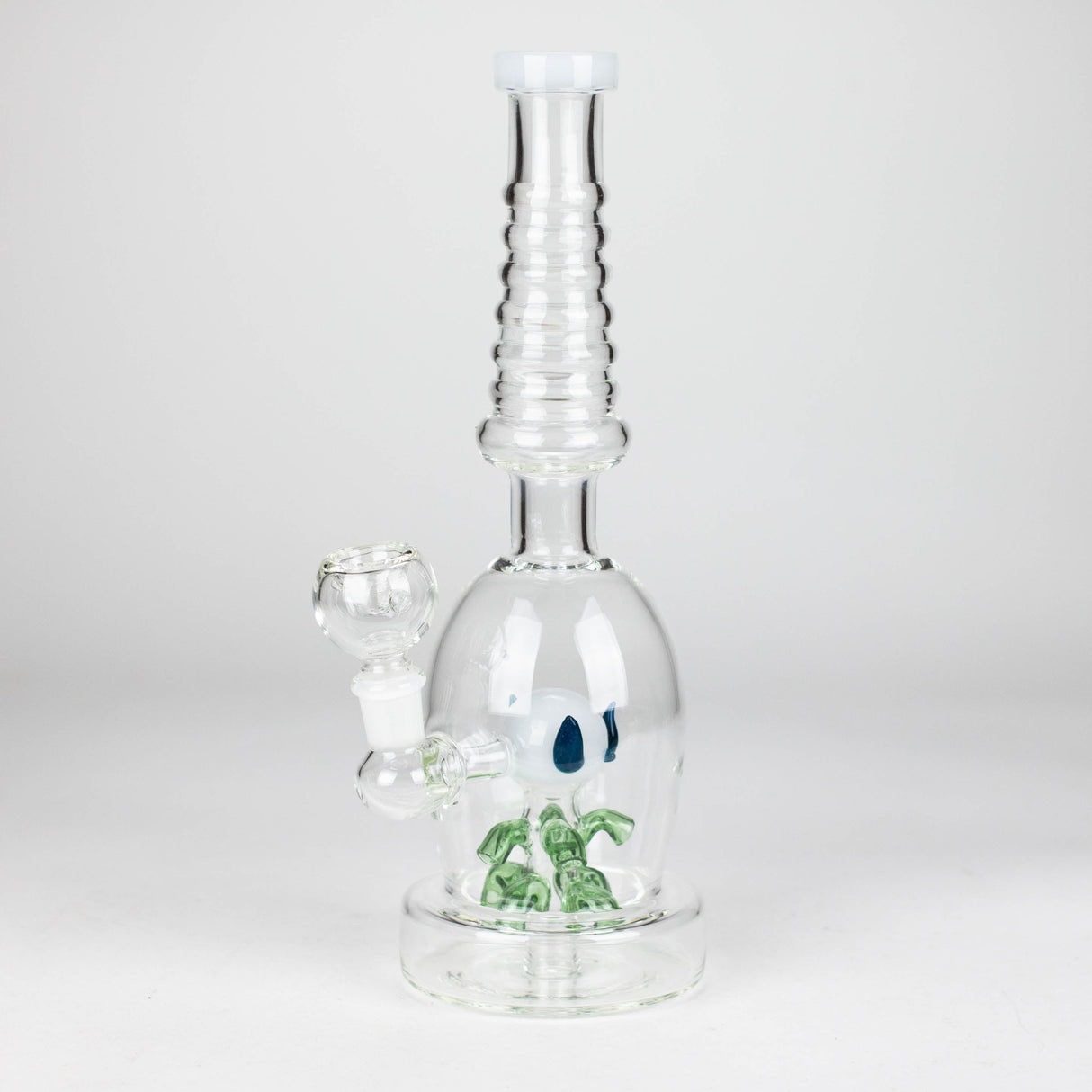 12" Fancy glass water bong Glass Bong Bongzie Smokes White