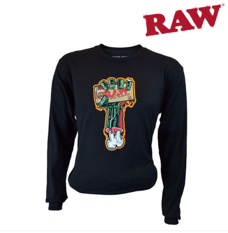 Raw | Men's Zombe Long Sleeve T-shirt Black 2XL Long Sleeve NIBO Distribution