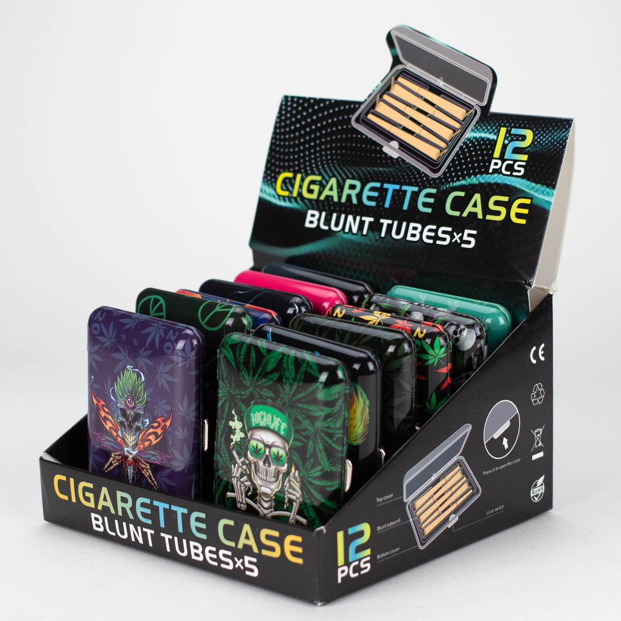 ZBlunt Tubes Storage Case Box of 12 Case 777 Smoke