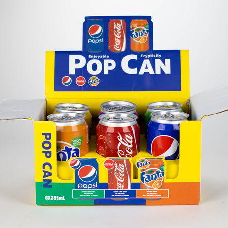 POP CAN HERB STORAGE JAR BOX OF 6 Case 777 Smoke