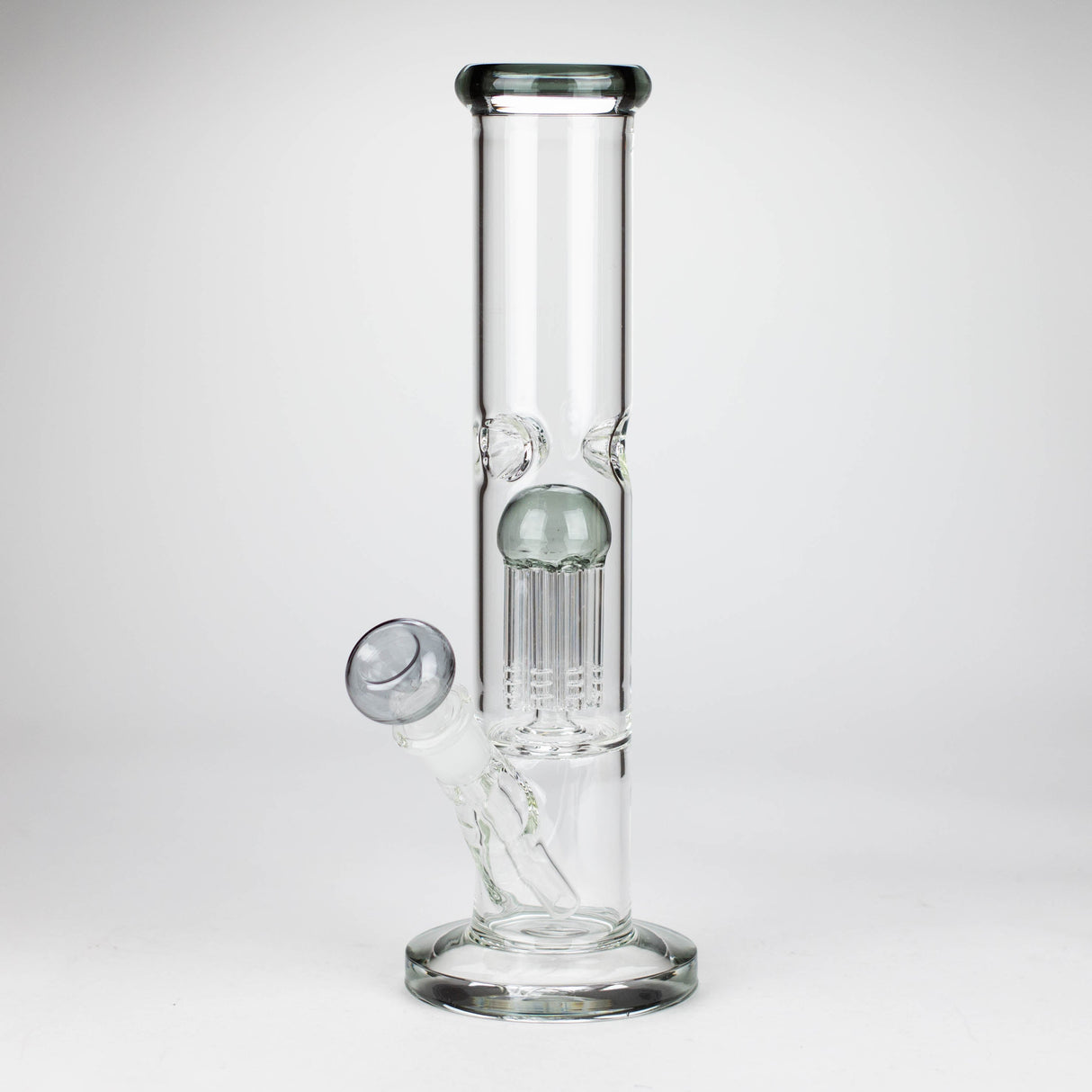 12" glass bong with tree arm percolator Glass Bong Bongzie Smokes Grey