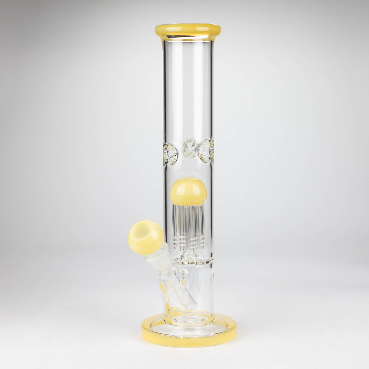 12" glass bong with tree arm percolator Glass Bong Bongzie Smokes Gold