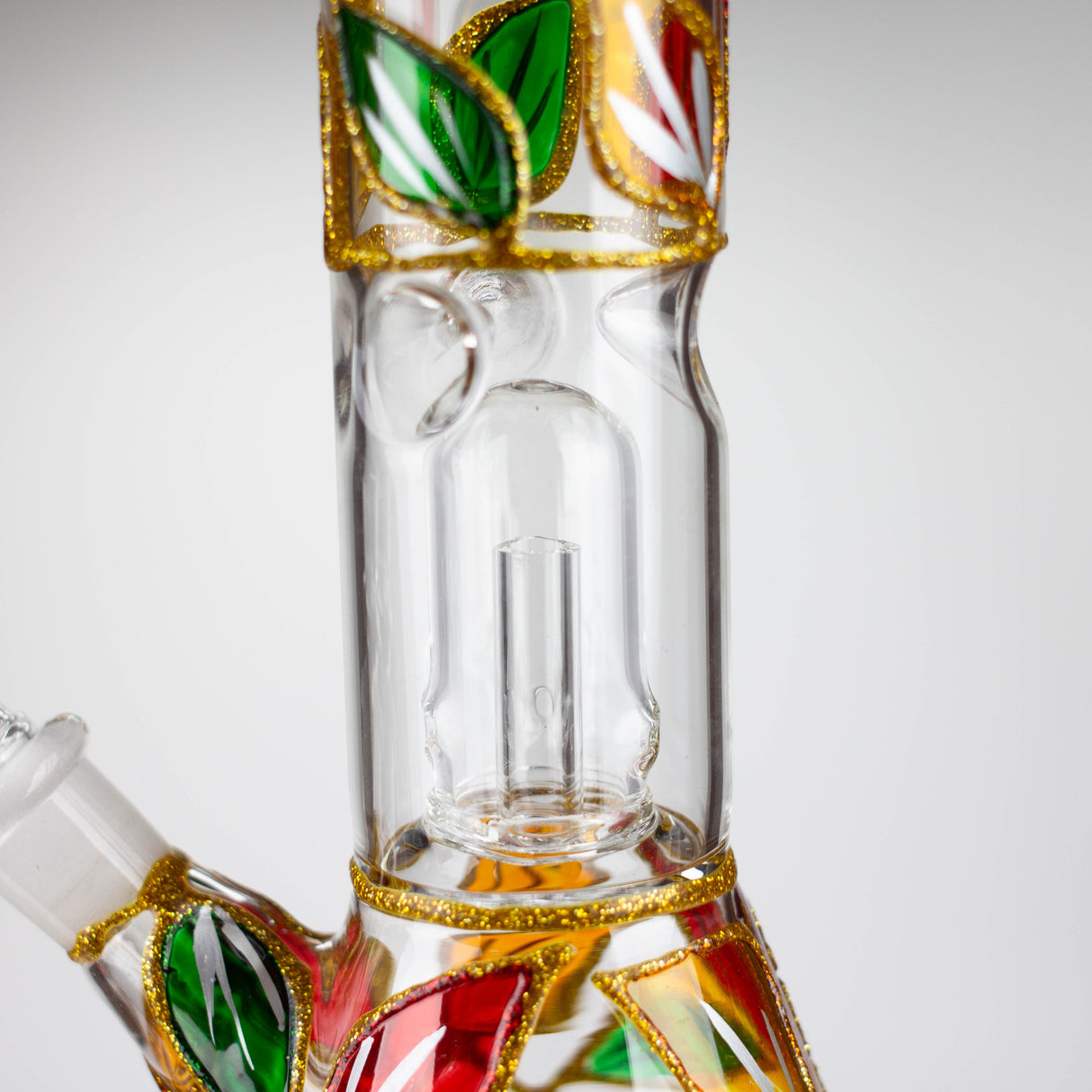 8" Handcrafted Single Dome Percolator Ice Bong-Assorted Glass Bong Bongzie Smokes