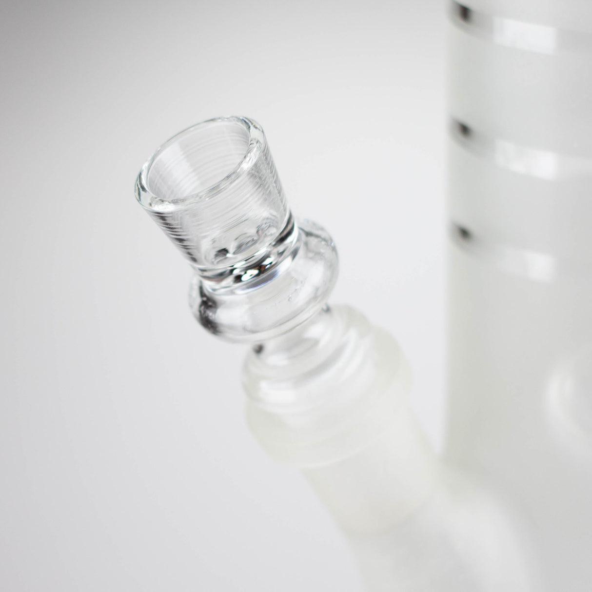 12" GLOW IN DARK STRAIGHT TUBE BONG WITH ICE CATCHER Glass Bong Bongzie Smokes