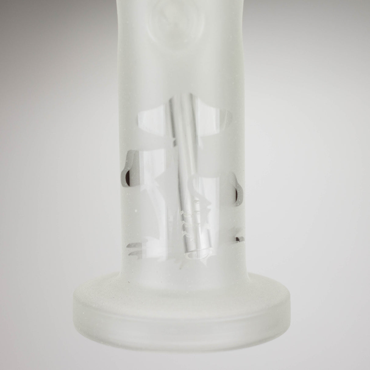 12" GLOW IN DARK STRAIGHT TUBE BONG WITH ICE CATCHER Glass Bong Bongzie Smokes