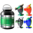 Ezygo | Silicone Blunt Bubbler Jar of 12 Silicone Pipe Slick Lighters