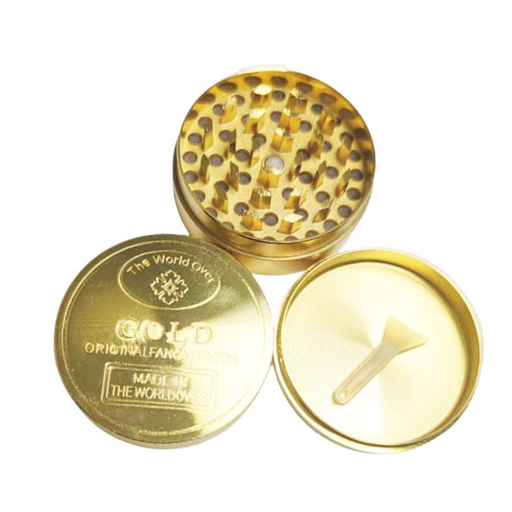 Gold 3 Parts 50mm Herb Grinder Display Pack Super Supplys Inc