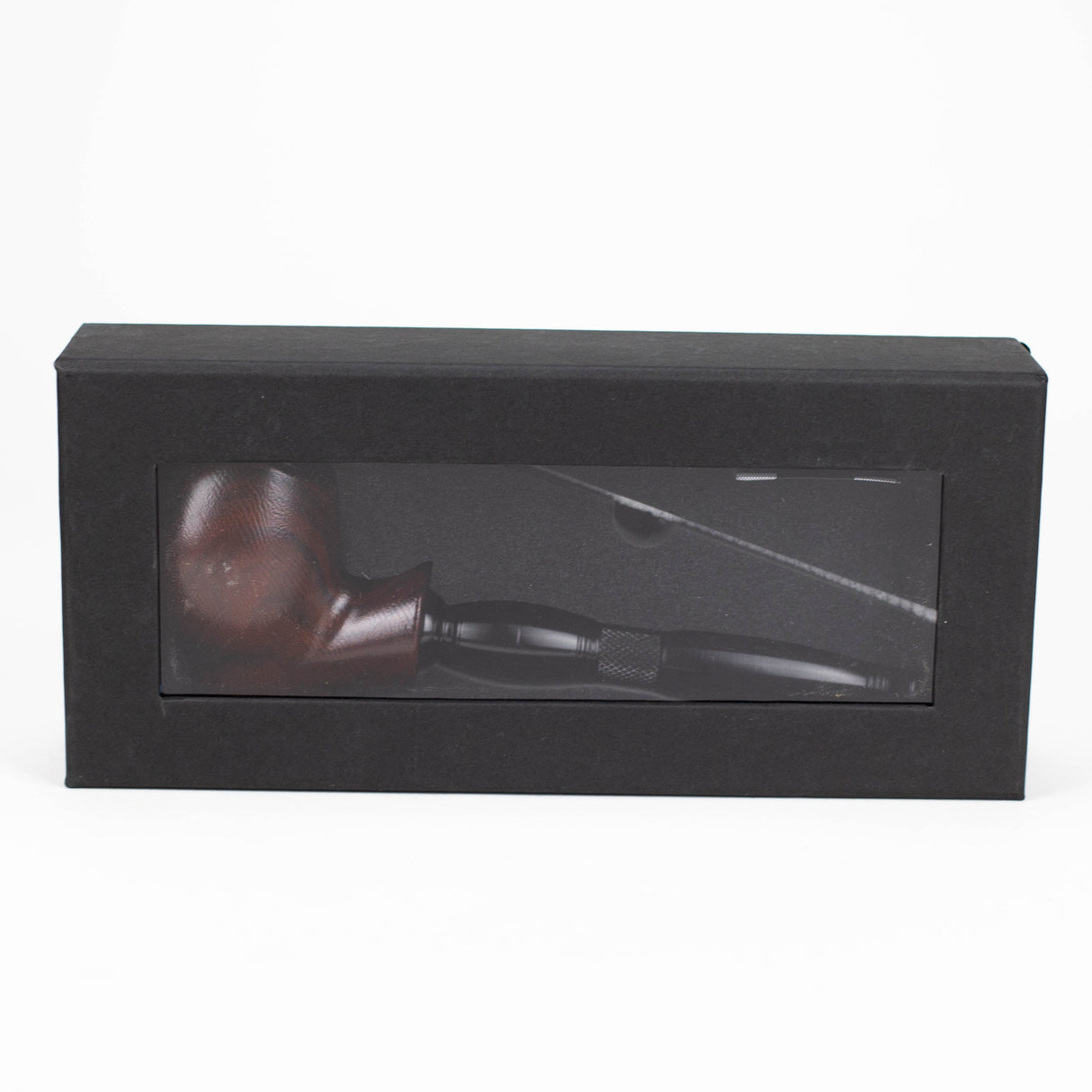 8" Aluminum Tobacco Pipe with Screens Wooden Pipe Canadian Distributor