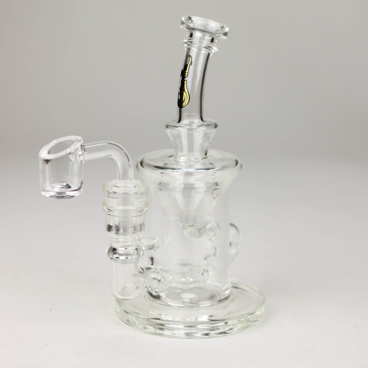 Genie | 6" recycled bubbler with a banger Glass Rig ONE