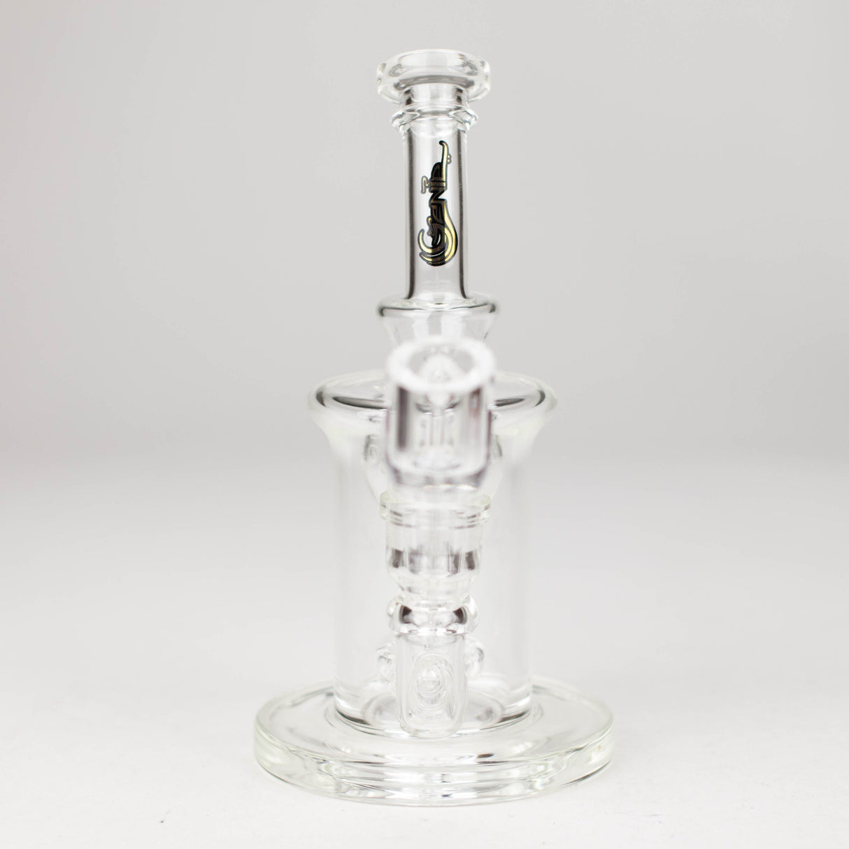 Genie | 6" recycled bubbler with a banger Glass Rig ONE