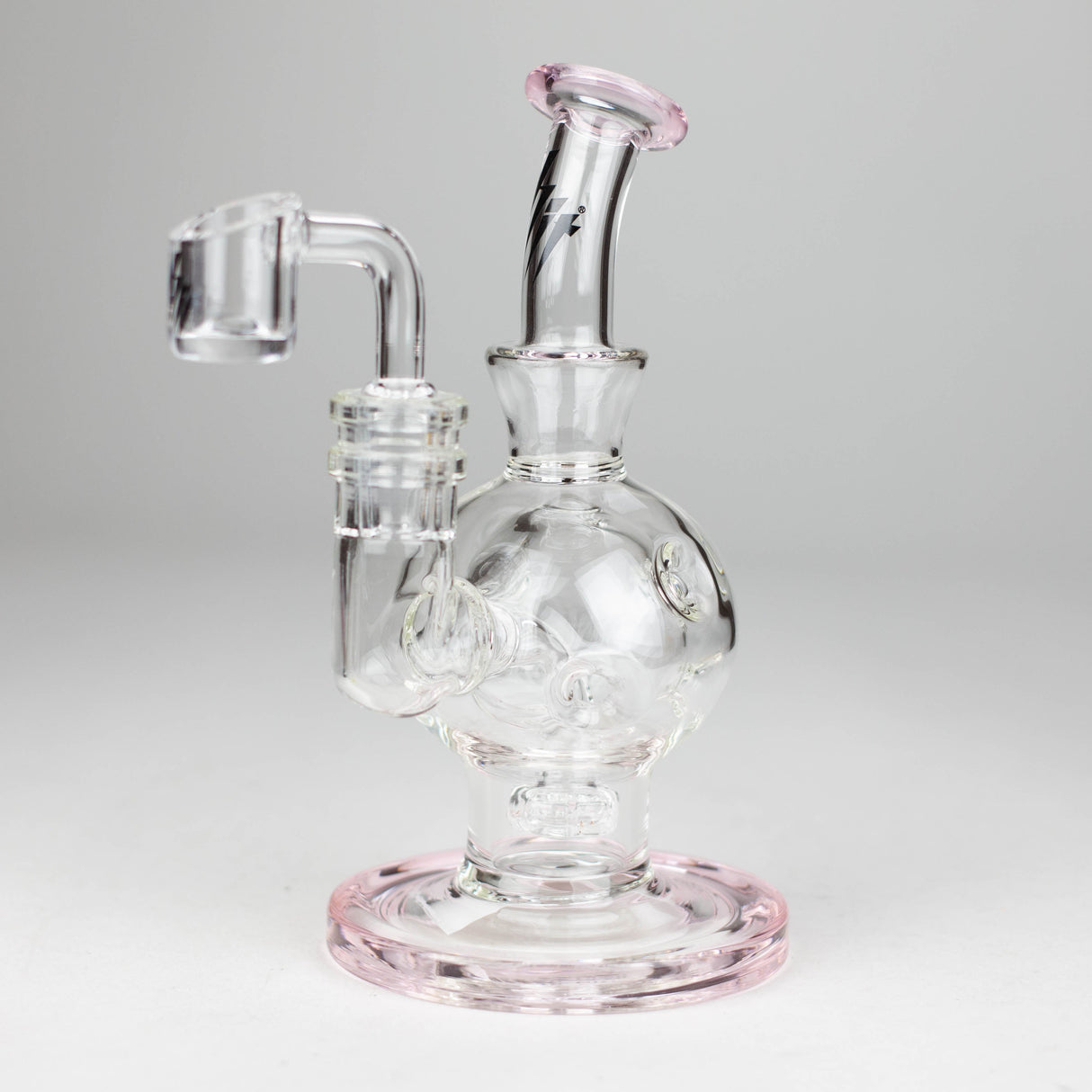HIT | 7" Glass Oil Rig Water Bong Glass Rig NIBO Distribution Pink
