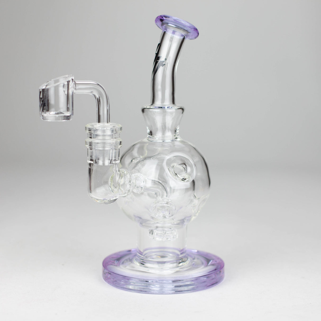 HIT | 7" Glass Oil Rig Water Bong Glass Rig NIBO Distribution Purple
