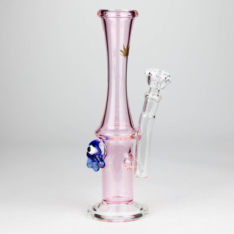 10" Color tube glass bong with eye Glass Bong Bongzie Smokes PINK