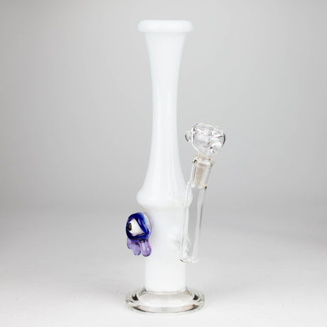 10" Color tube glass bong with eye Glass Bong Bongzie Smokes WHITE