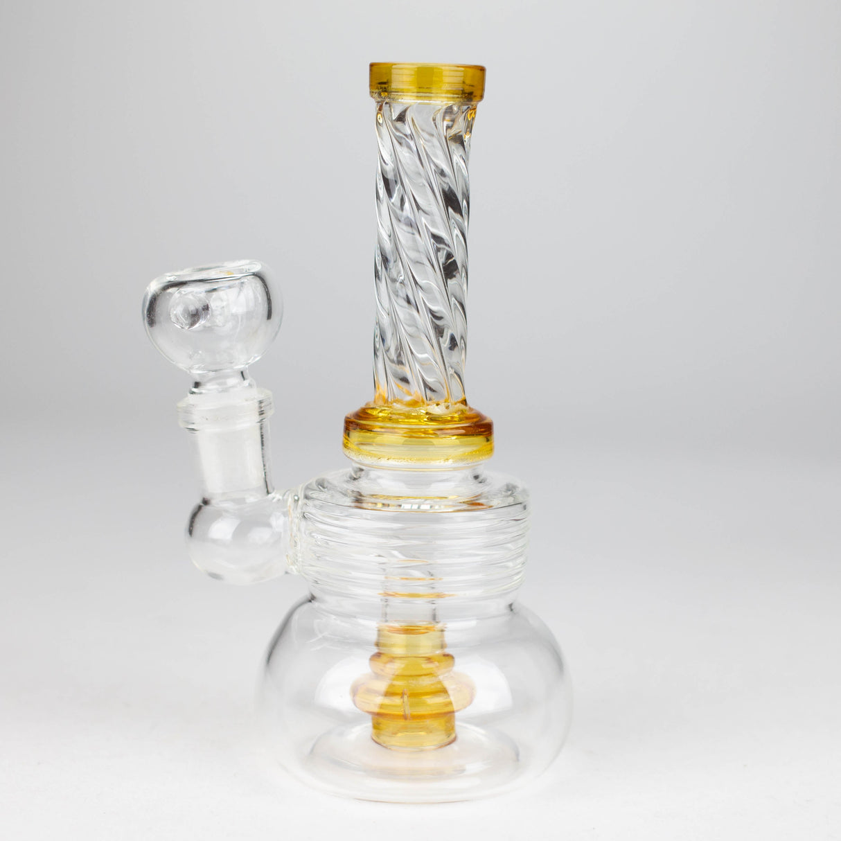 6" Swirl glass bong with water diffuser Glass Bong Bongzie Smokes