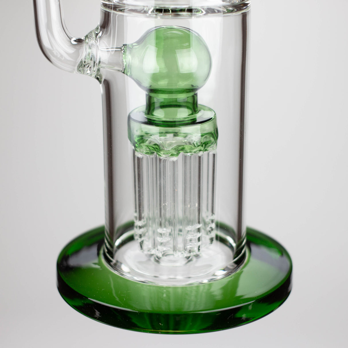 14" Color accented percolator glass bong with ball & Arm diffuser Glass Bong Bongzie Smokes