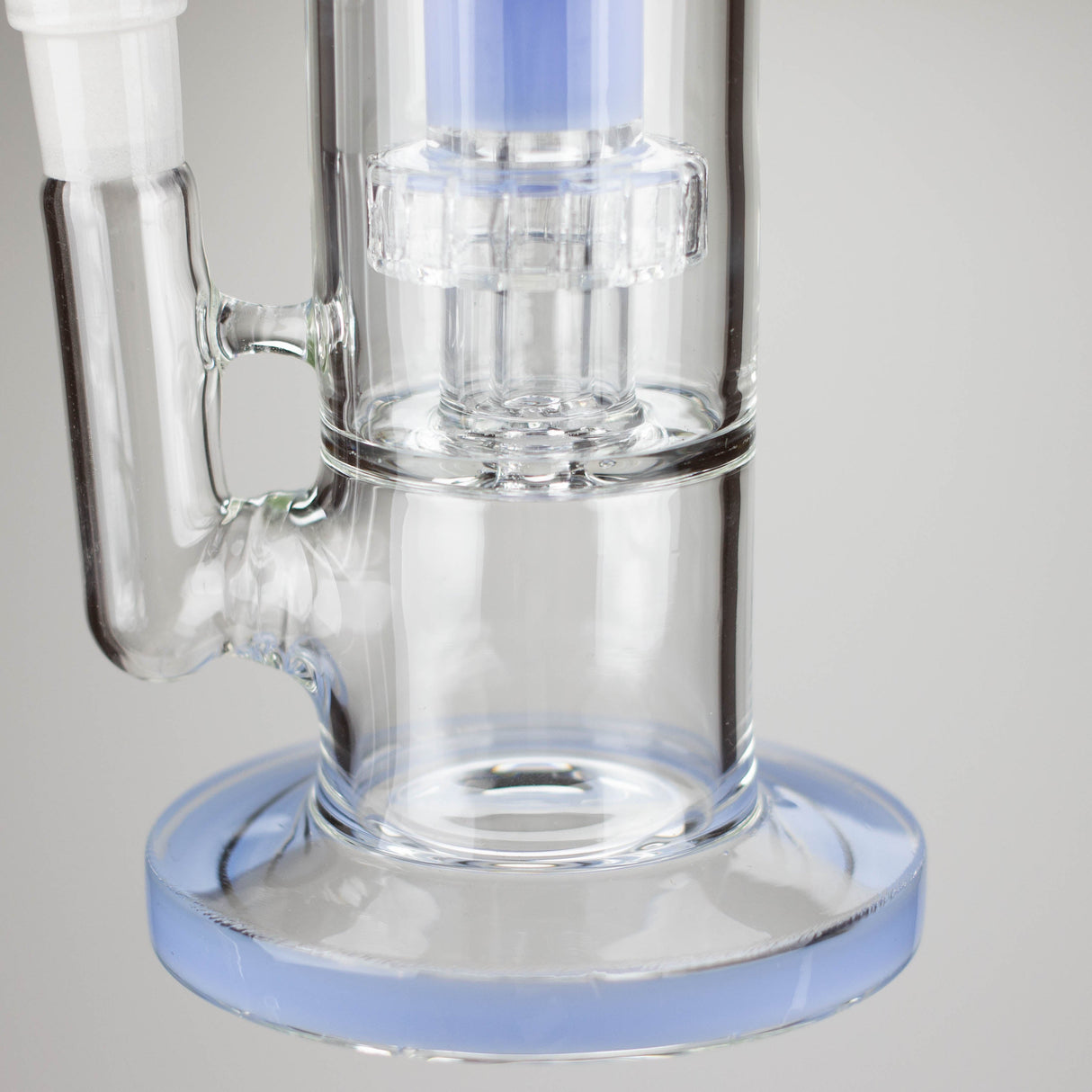 12" color accented bent neck glass bong Glass Bong Bongzie Smokes