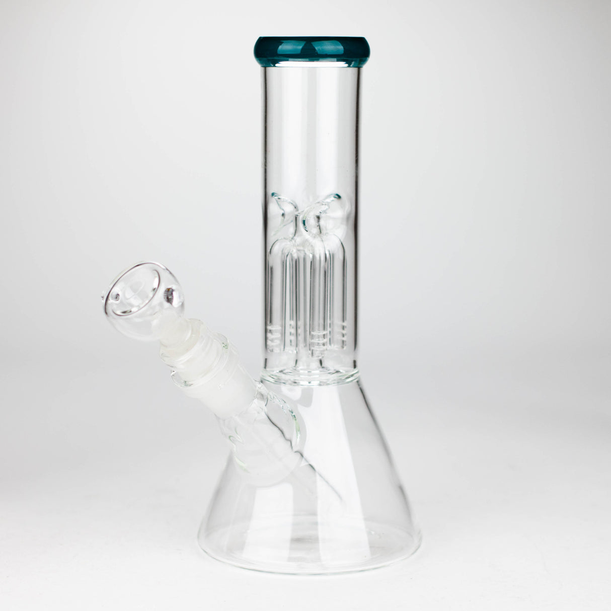 8" Beaker Bong with Perculator Glass Bong Bongzie Smokes GREEN