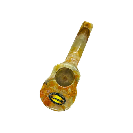 StoneAge | 4" Handmade Tobacco Smoking Pipe – Model: Guitar, Includes Gift Box Quartz · Stone Pipe NicePrice