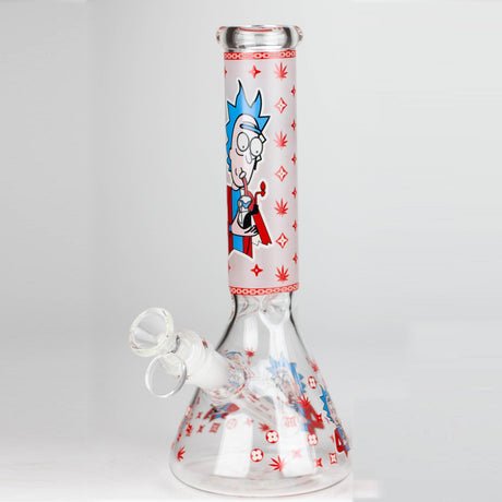 Z10" Glow in the dark Glass Bong With RM Design Glass Bong 777 Smoke Graphic A