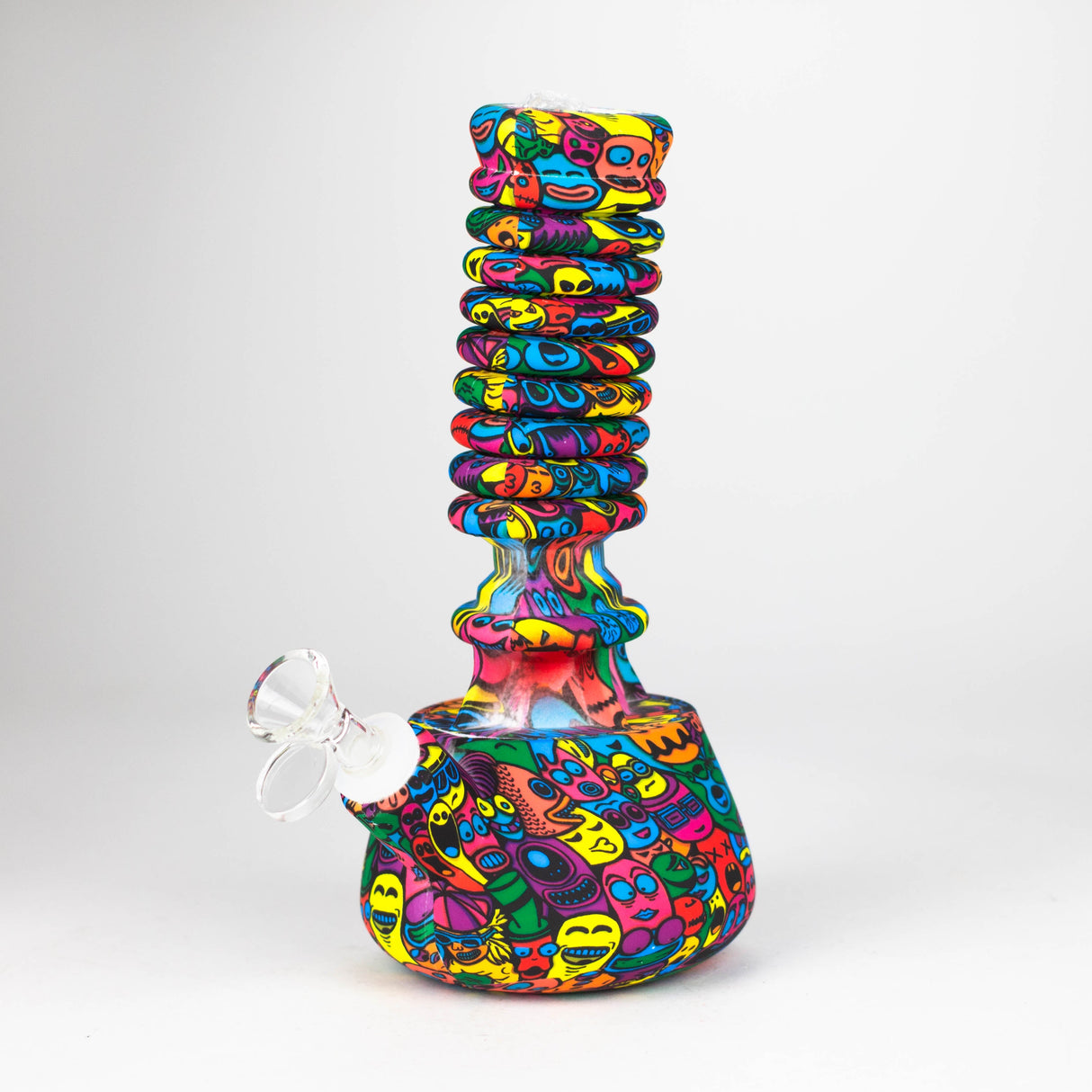 Z9"-15" extendable silicone water bong Resin · Silicone · Plastic Bong 777 Smoke Pattern 6