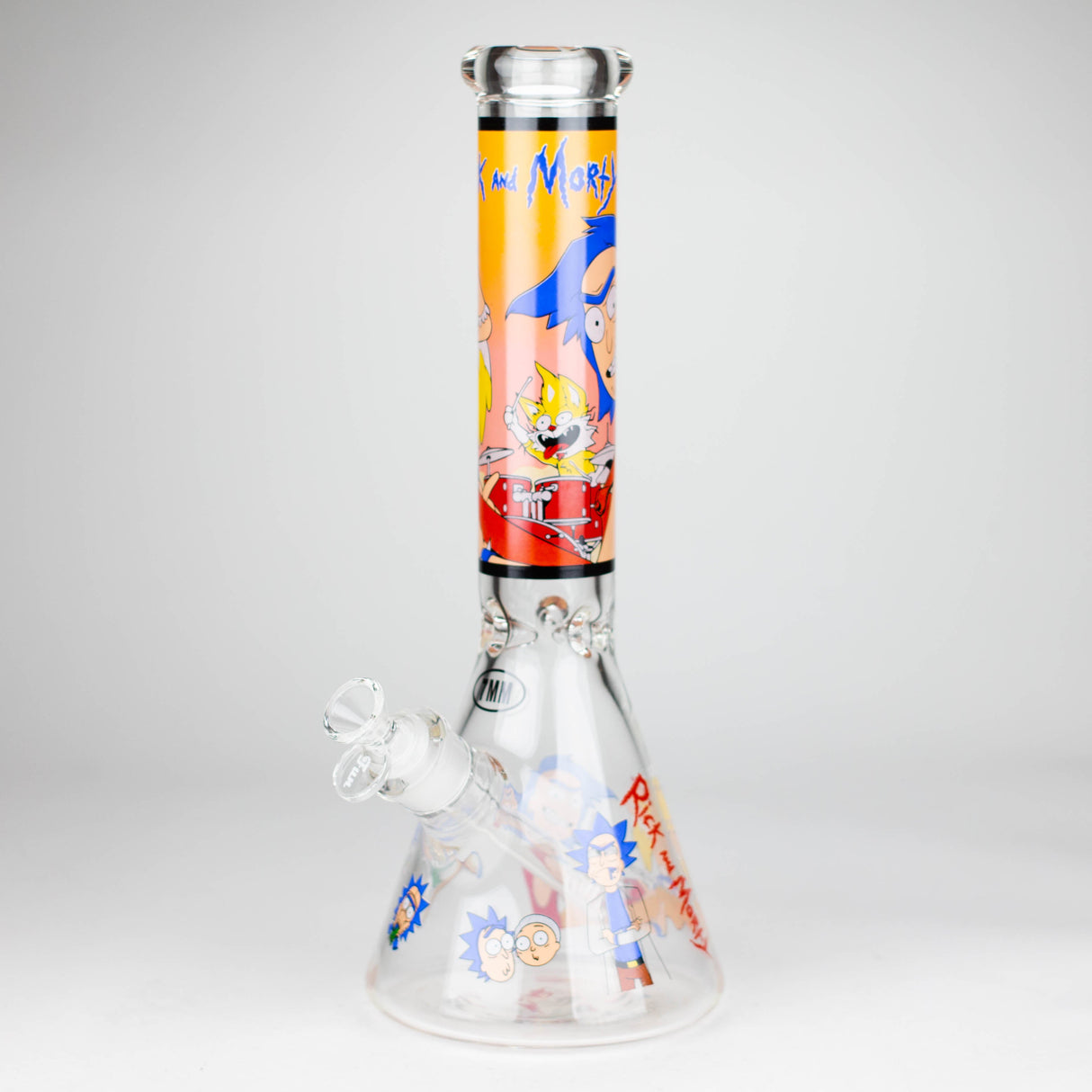 14" 7mm Cartoon Design Beaker Glass Bong Super Supplys Inc Design-3