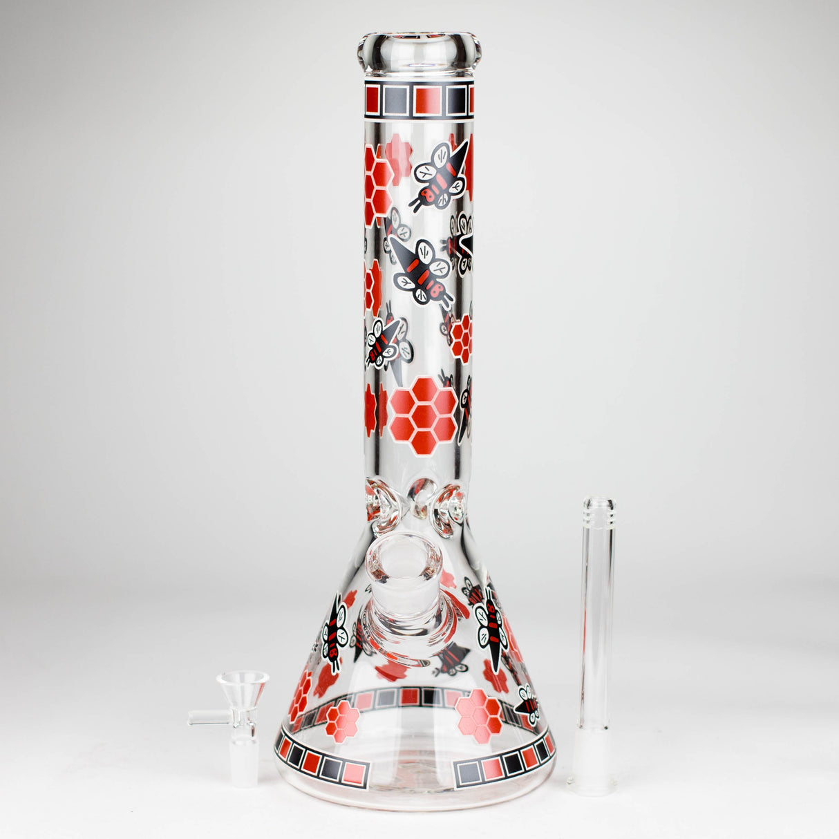 14" 7mm Honey Design Beaker Glass Bong Super Supplys Inc