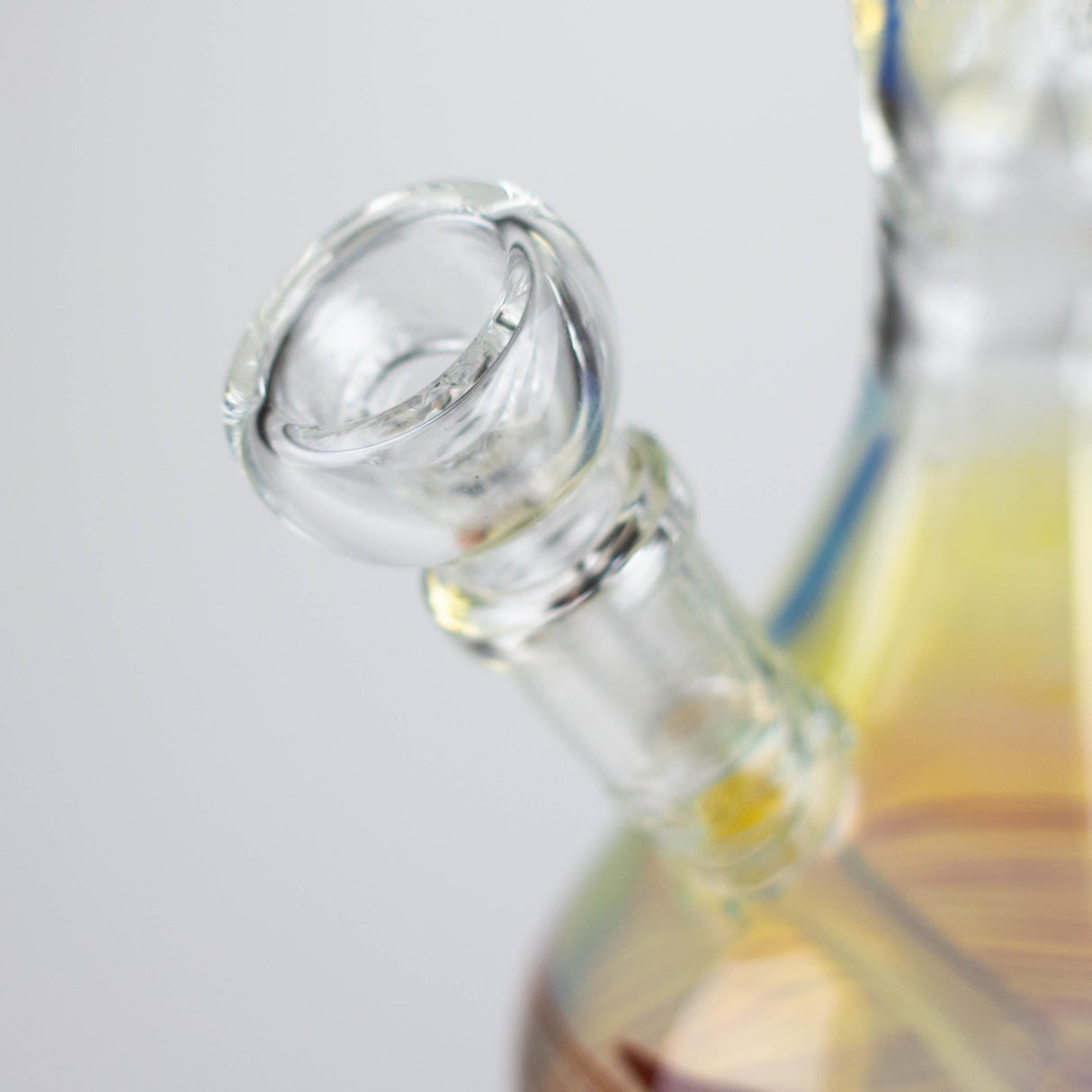 8" Glod fumed glass pipe Glass Bong Bongzie Smokes
