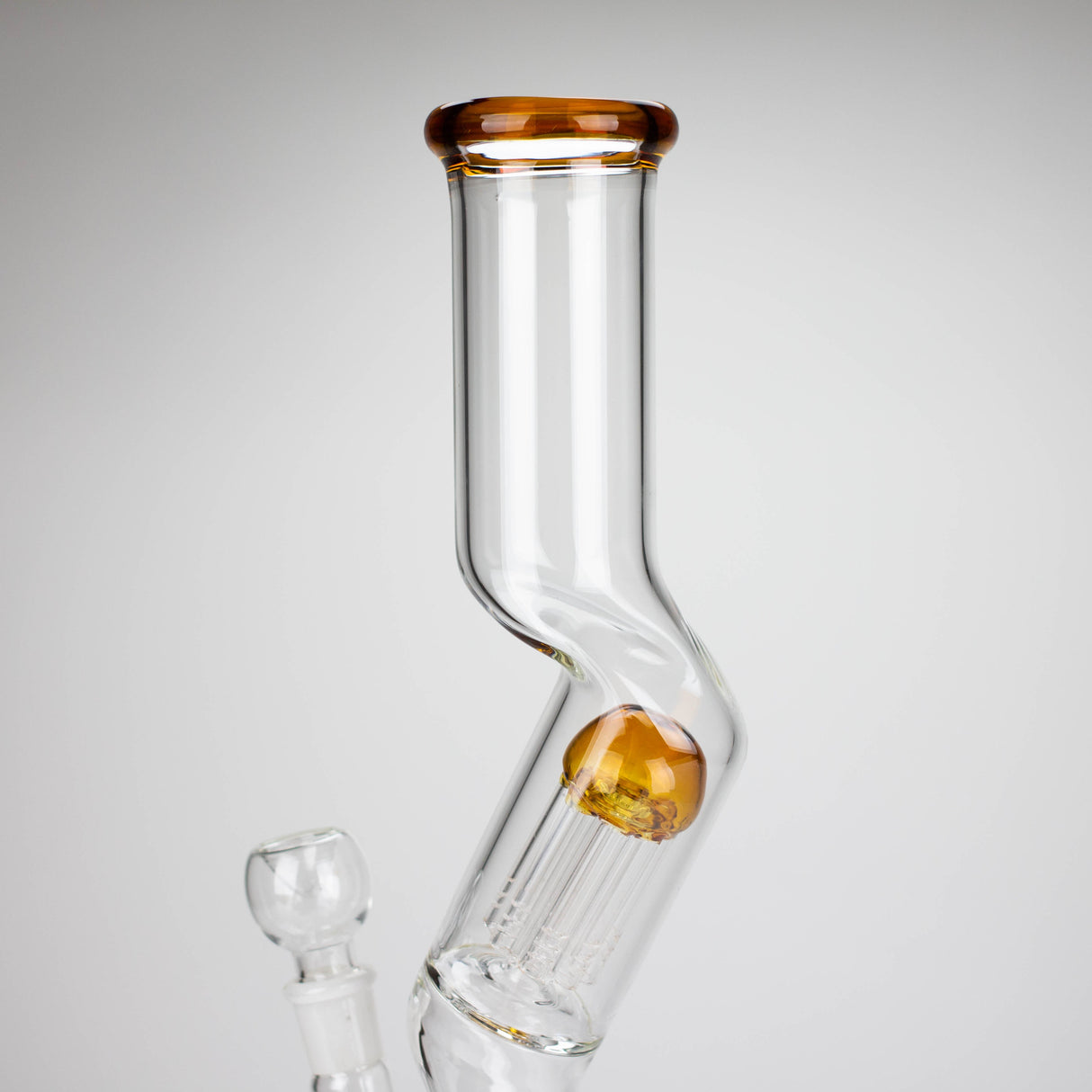 16" Zig-zag glass bong with percolator Glass Bong Bongzie Smokes