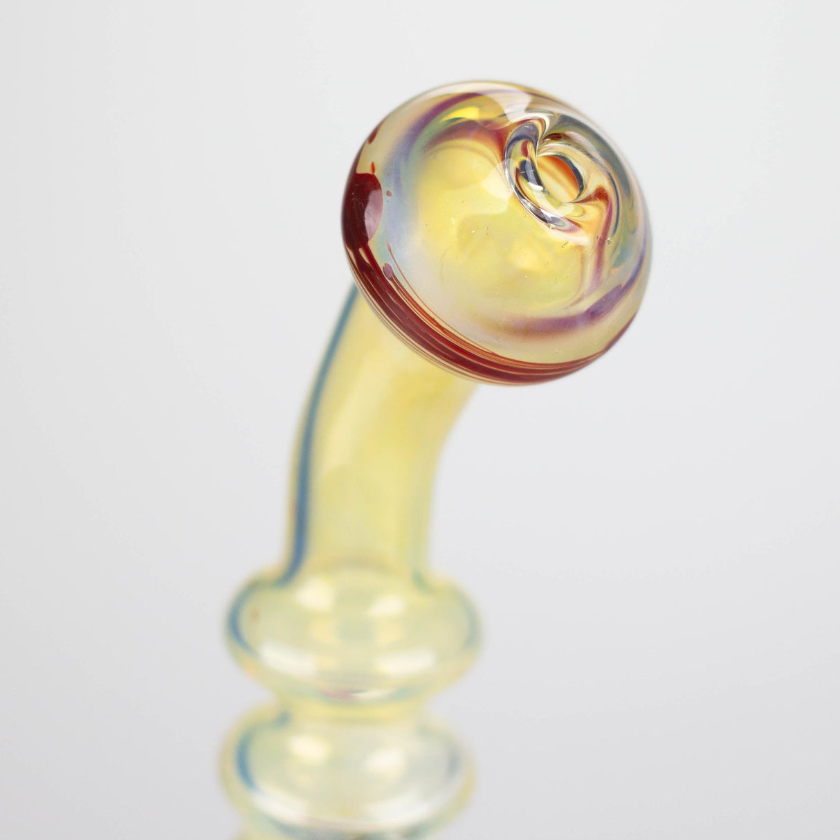 8" Glod fumed glass pipe Glass Bong Bongzie Smokes