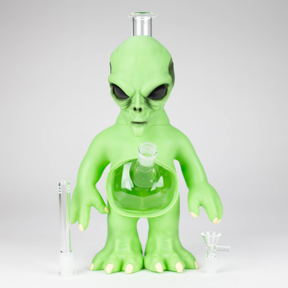 13" Vinyl alien water pipe Resin · Silicone · Plastic Bong YHS Smoke