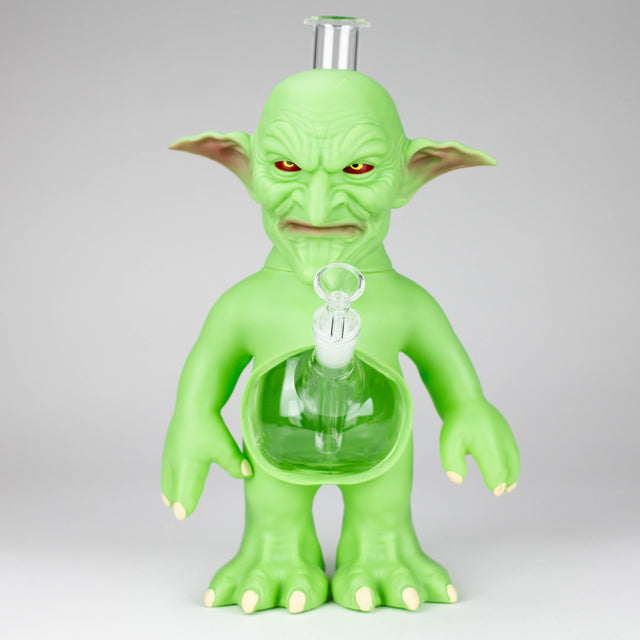 12" Goblin Water Pipe Resin · Silicone · Plastic Bong YHS Smoke