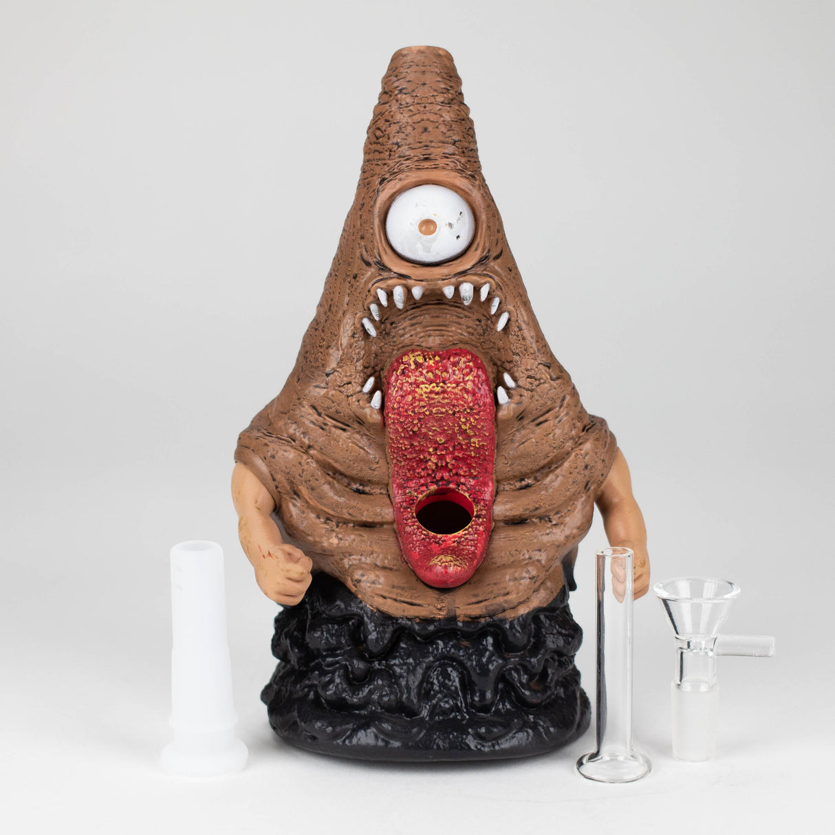 8.6" Vinyl Swamp Monster water pipe Resin · Silicone · Plastic Bong YHS Smoke