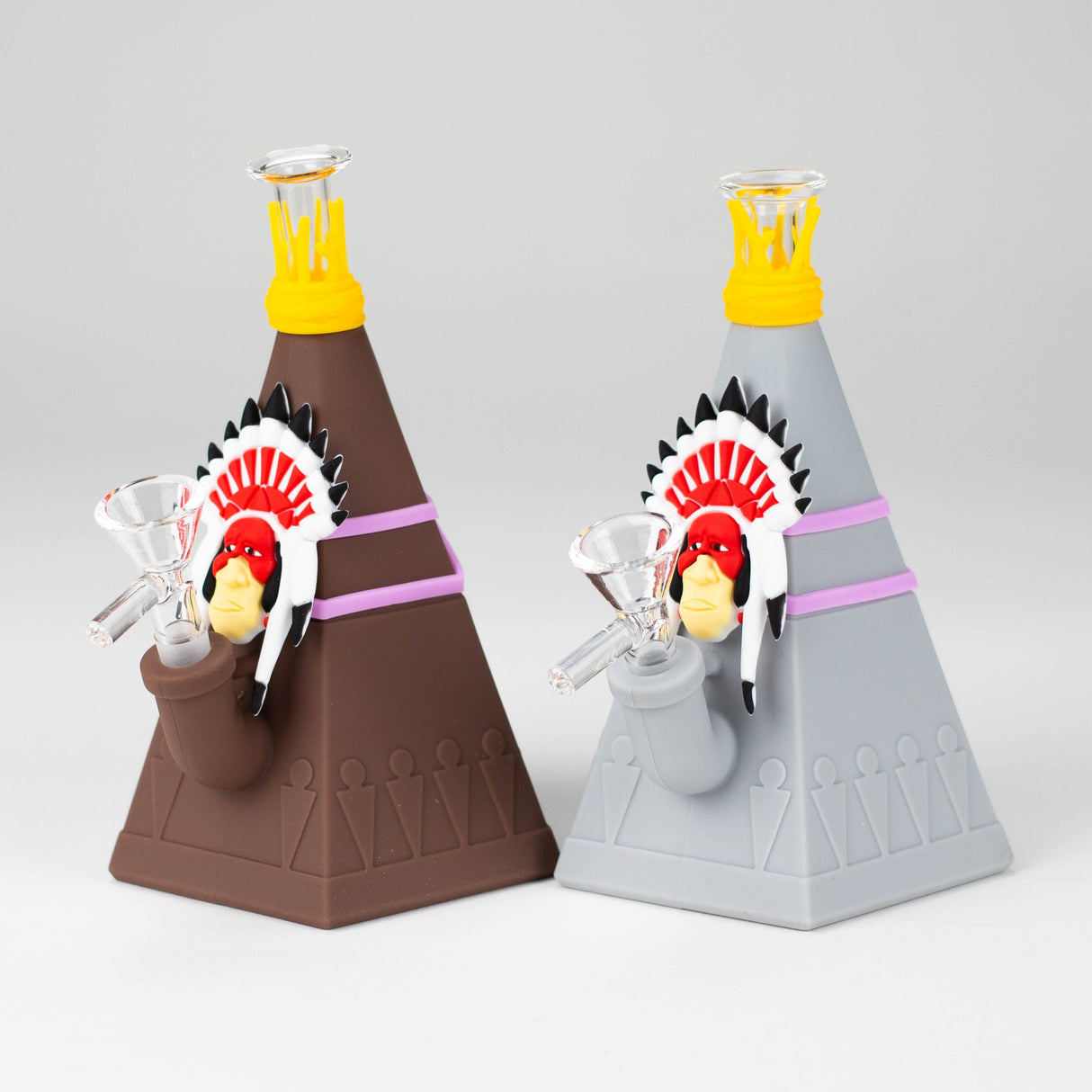 5.7” Tipi water pipe Resin · Silicone · Plastic Bong YHS Smoke