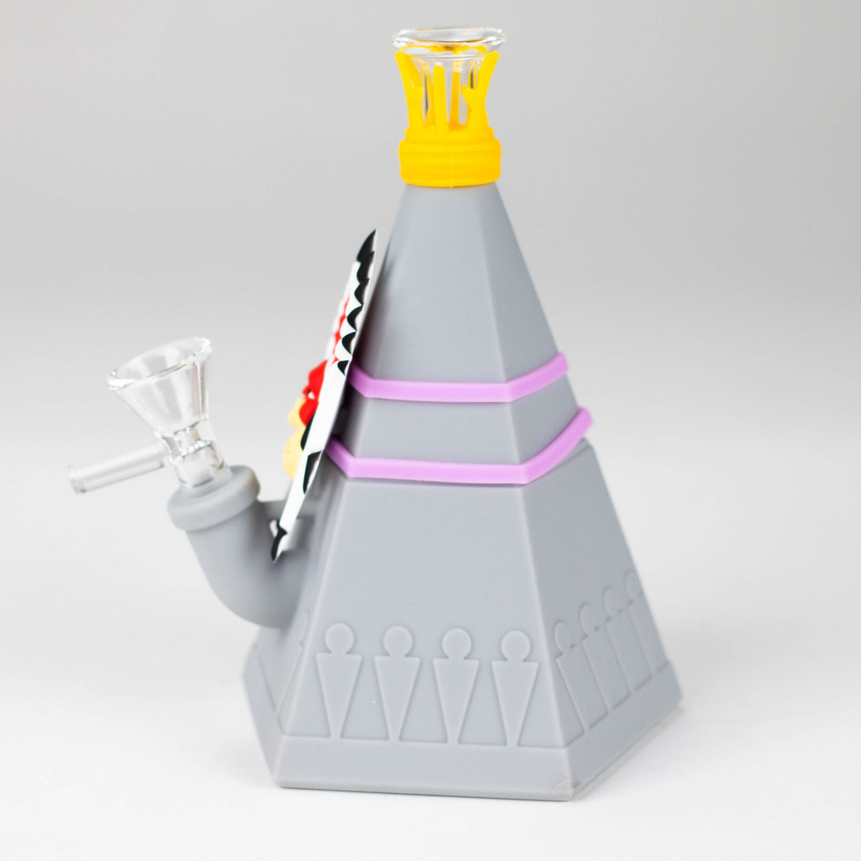 5.7” Tipi water pipe Resin · Silicone · Plastic Bong YHS Smoke