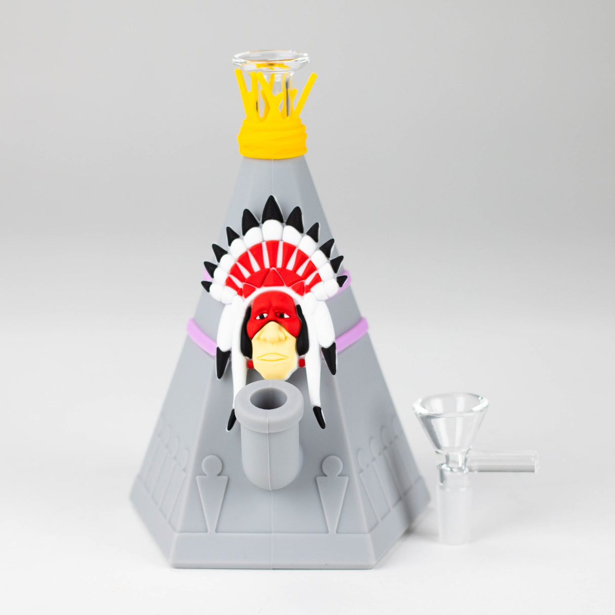 5.7” Tipi water pipe Resin · Silicone · Plastic Bong YHS Smoke